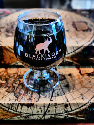 Brandy style Black Ivory Coffee glass